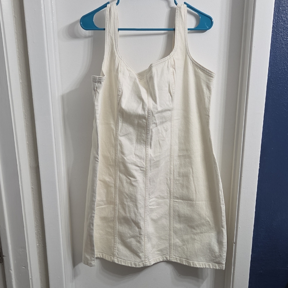 Abercrombie & Fitch Cream Tank Dress